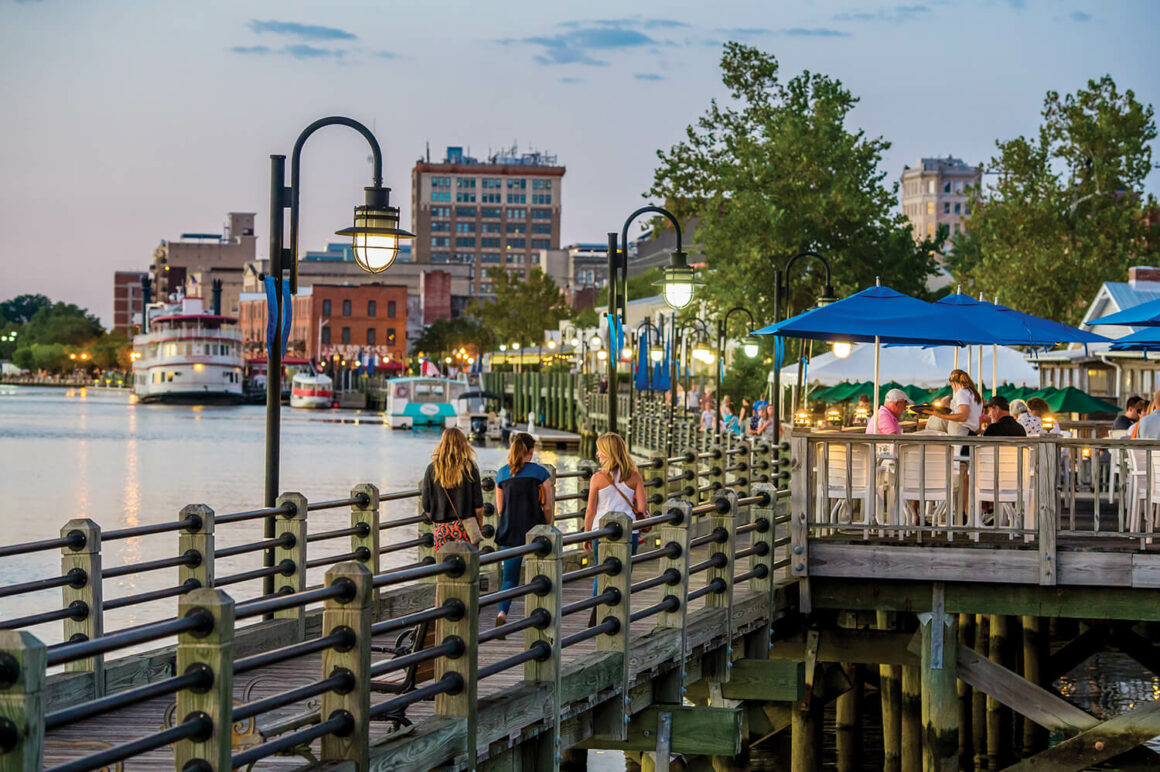 Wilmington riverwalk.